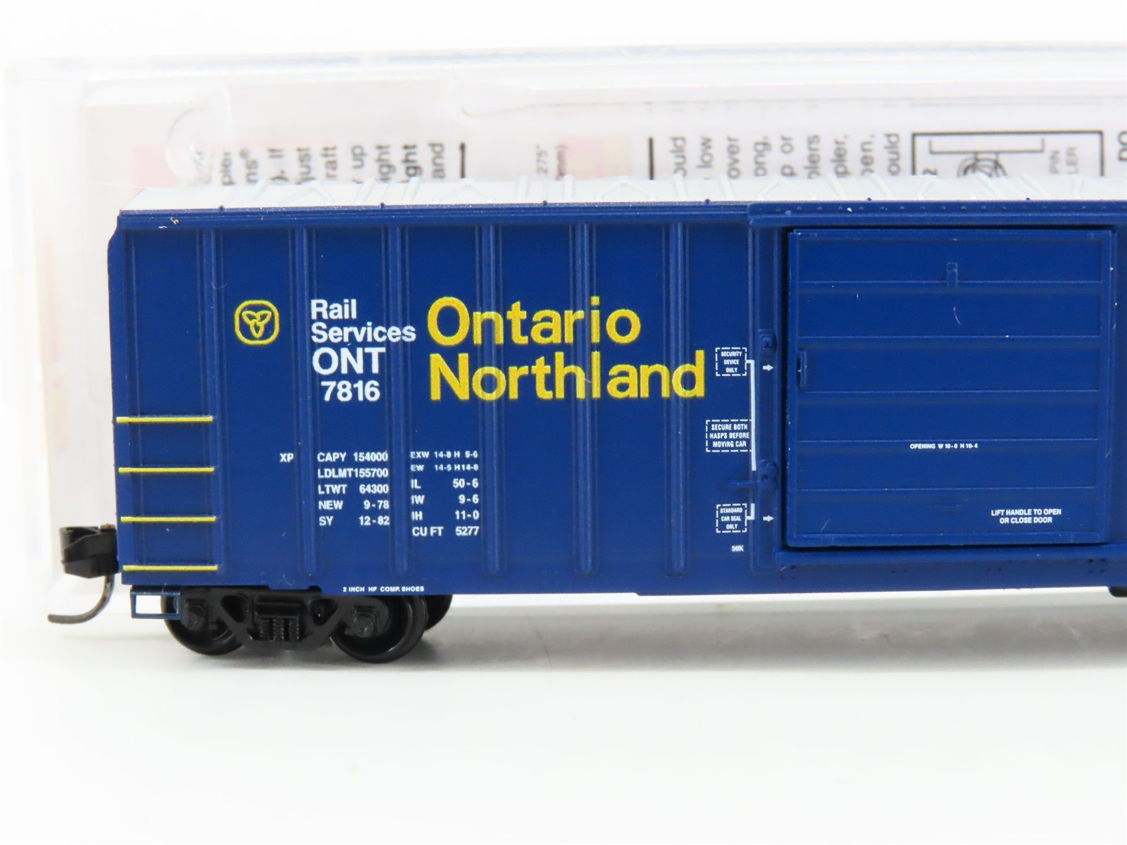 N Scale Micro-Trains MTL 02500206 ONT Ontario Northland 50' Box Car #7816