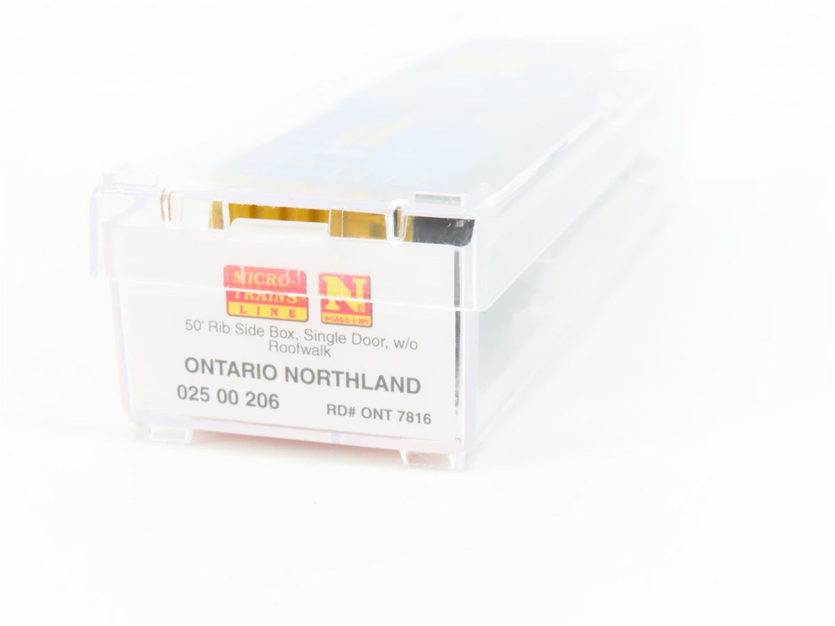 N Scale Micro-Trains MTL 02500206 ONT Ontario Northland 50&#39; Box Car #7816