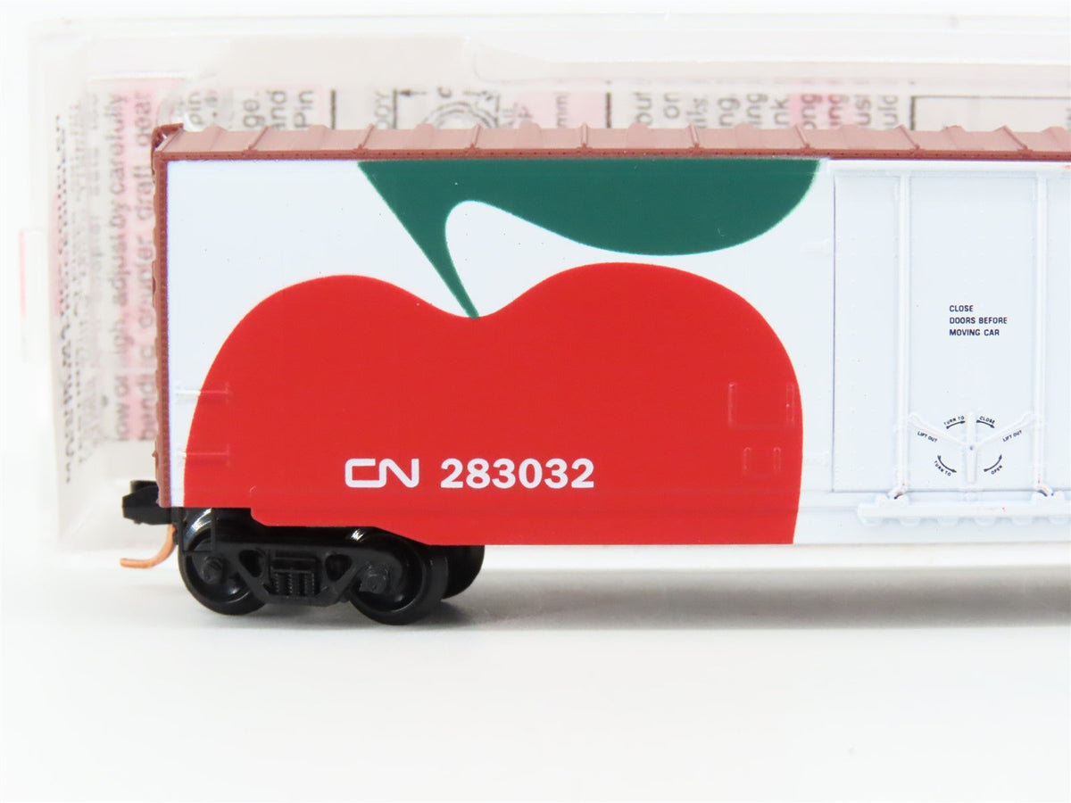 N Scale Micro-Trains MTL 38340 CN Canadian National &quot;Apple&quot; 50&#39; Box Car #18019