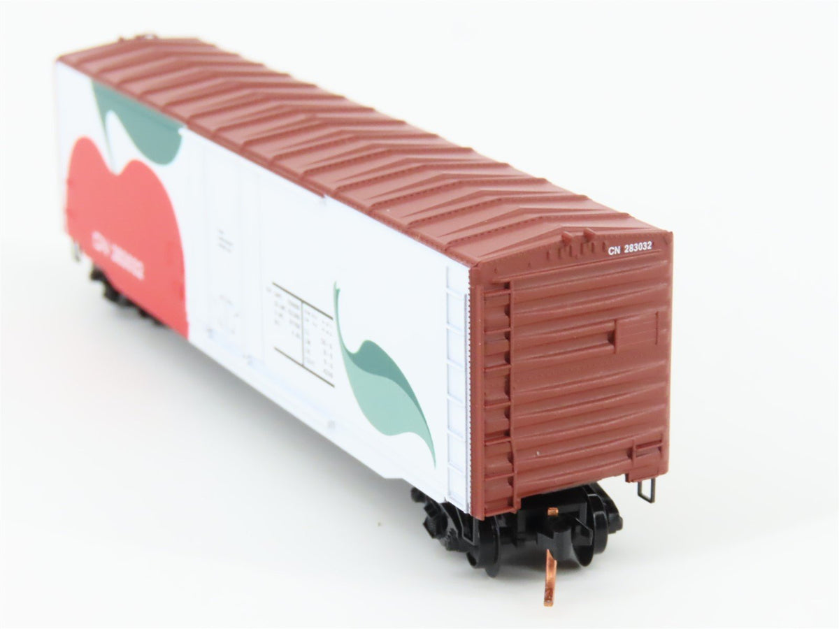 N Scale Micro-Trains MTL 38340 CN Canadian National &quot;Apple&quot; 50&#39; Box Car #18019