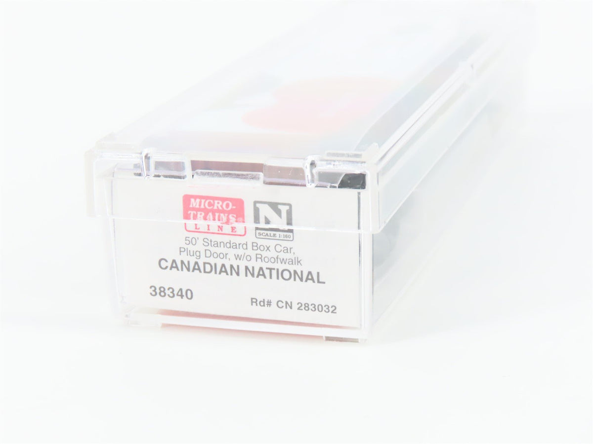 N Scale Micro-Trains MTL 38340 CN Canadian National &quot;Apple&quot; 50&#39; Box Car #18019
