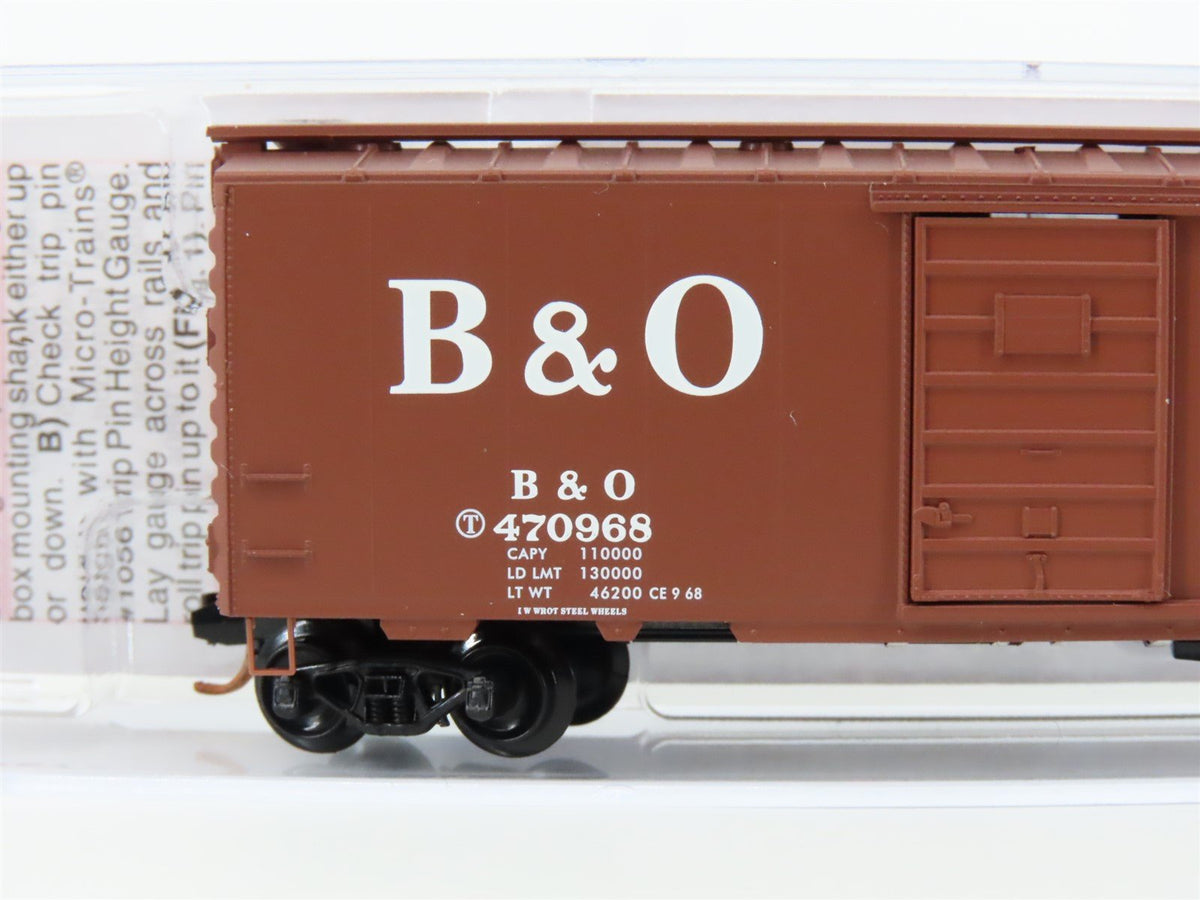 N Scale Micro-Trains MTL 02000766 B&amp;O &quot;Sentinel&quot; 40&#39; Standard Box Car 470968