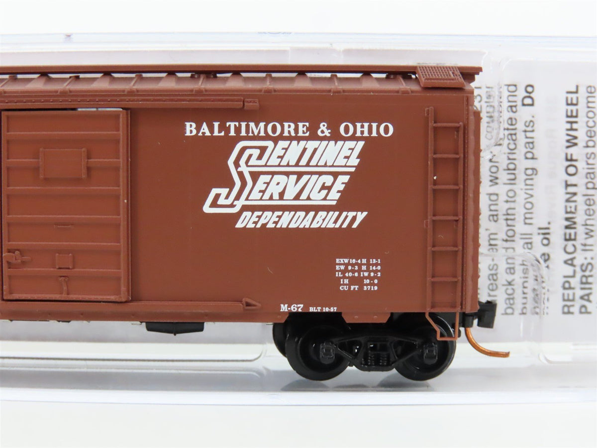 N Scale Micro-Trains MTL 02000766 B&amp;O &quot;Sentinel&quot; 40&#39; Standard Box Car 470968