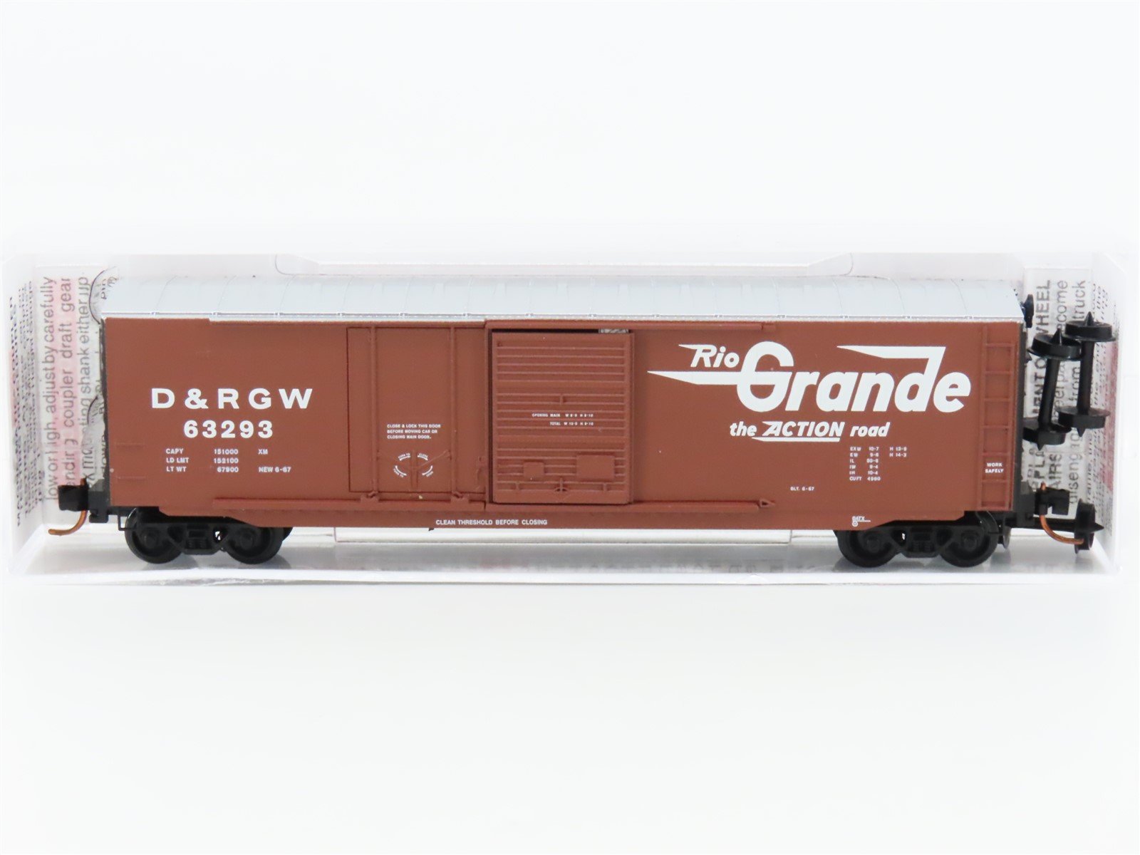 N Scale Micro-Trains MTL 07600080 D&RGW Rio Grande 50' Box Car 63293