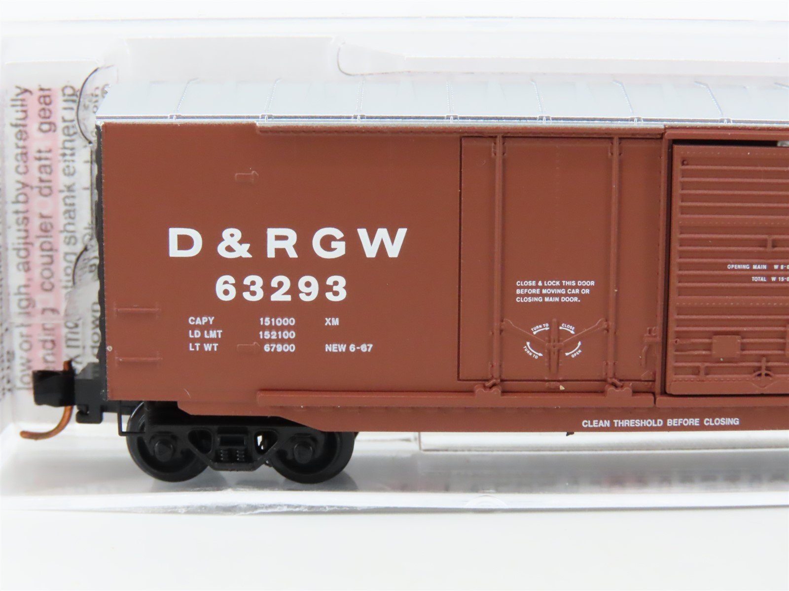 N Scale Micro-Trains MTL 07600080 D&RGW Rio Grande 50' Box Car 63293