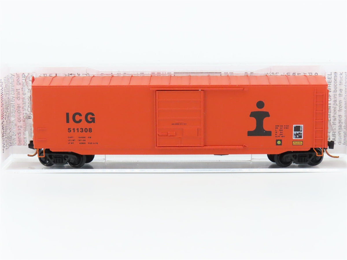 N Scale Micro-Trains MTL 07700120 ICG Illinois Central Gulf 50&#39; Box Car 511308