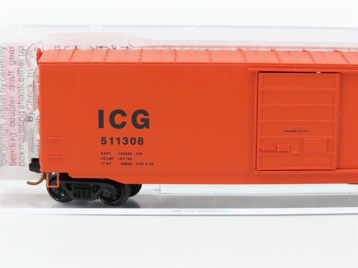 N Scale Micro-Trains MTL 07700120 ICG Illinois Central Gulf 50&#39; Box Car 511308