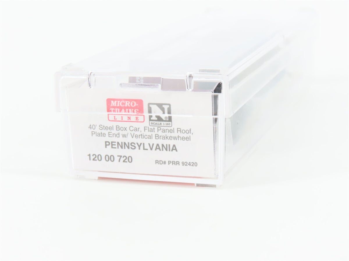 N Micro-Trains MTL 12000720 PRR Pennsylvania Merchandise 40&#39; Steel Box Car 92420