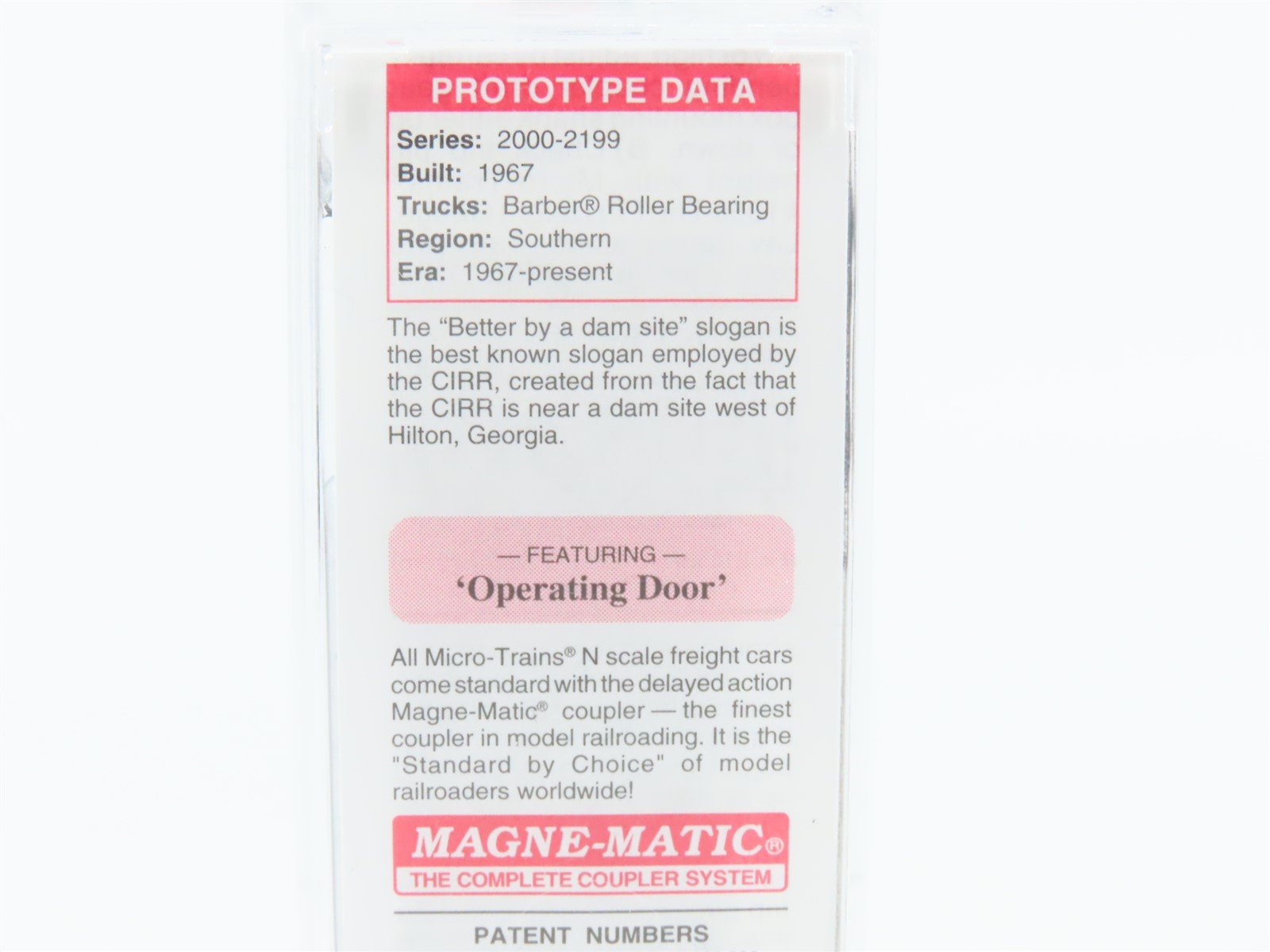 N Scale Micro-Trains MTL 07700100 CIRR Chattahoochee 50' Box Car #2030