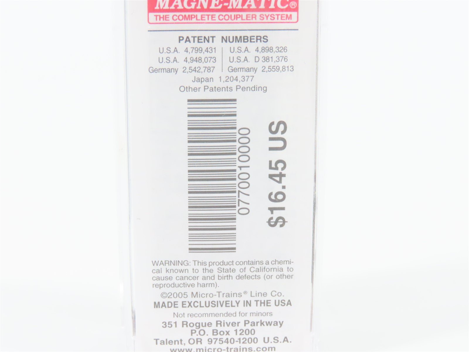 N Scale Micro-Trains MTL 07700100 CIRR Chattahoochee 50' Box Car #2030