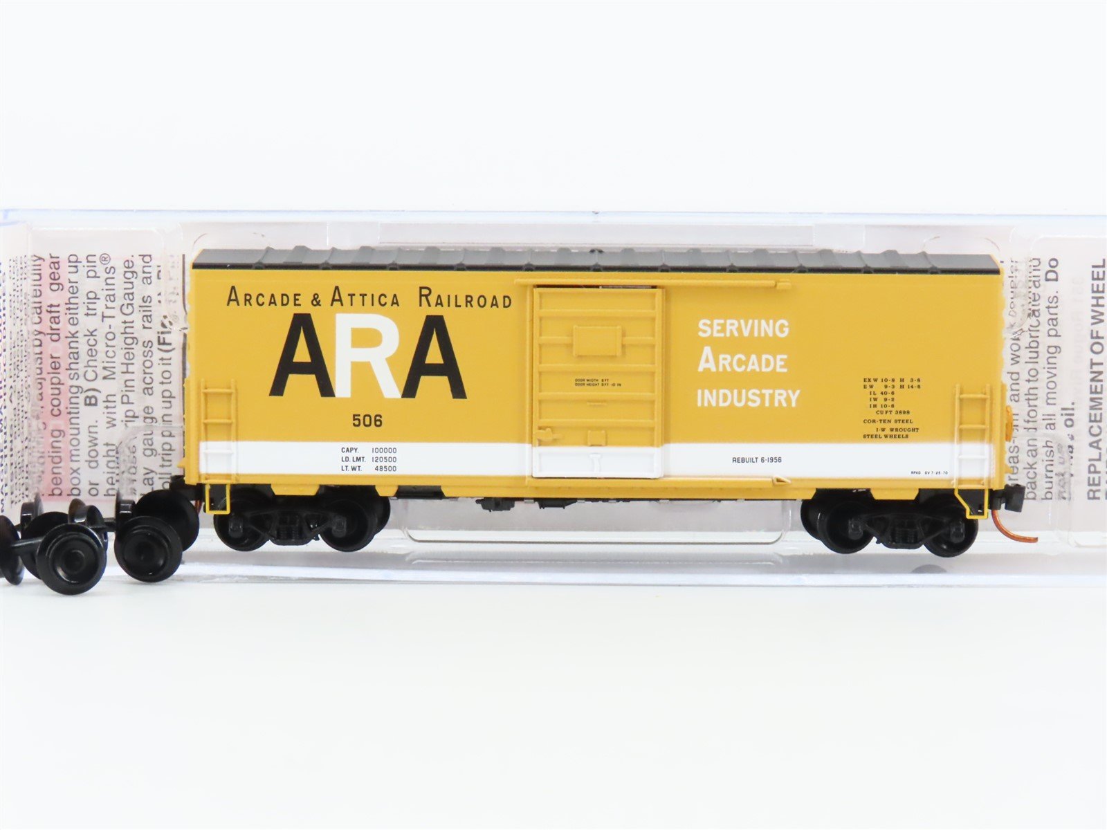 N Scale Micro-Trains MTL 02400330 ARA Arcade & Attica 40' Box Car 506