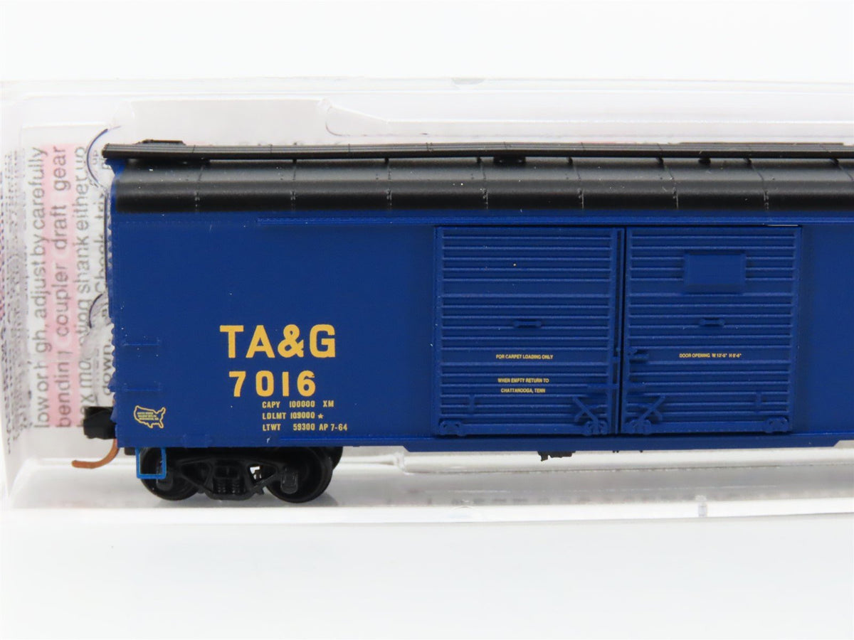 N Scale Micro-Trains MTL 07900060 TA&amp;G Tag Route 50&#39; Wagon Top Box Car #7016