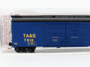 N Scale Micro-Trains MTL 07900060 TA&G Tag Route 50' Wagon Top Box Car #7016