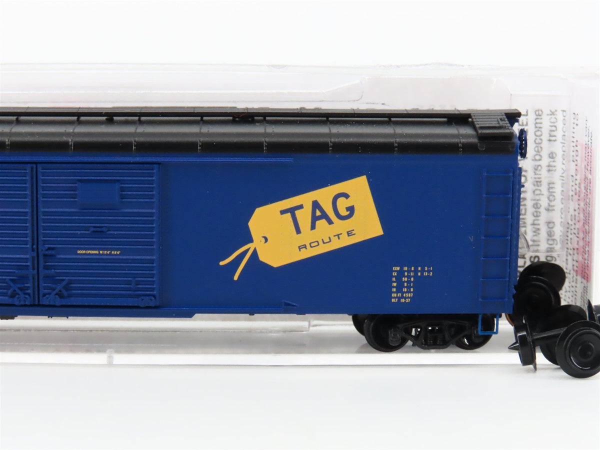 N Scale Micro-Trains MTL 07900060 TA&amp;G Tag Route 50&#39; Wagon Top Box Car #7016