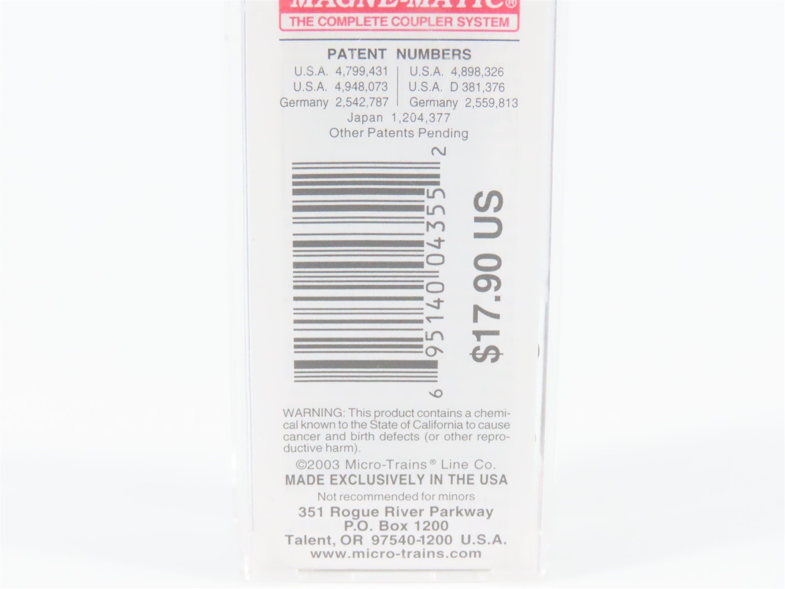 N Micro-Trains MTL 38330 CN Canadian National Super Therm 50' Box Car #289004