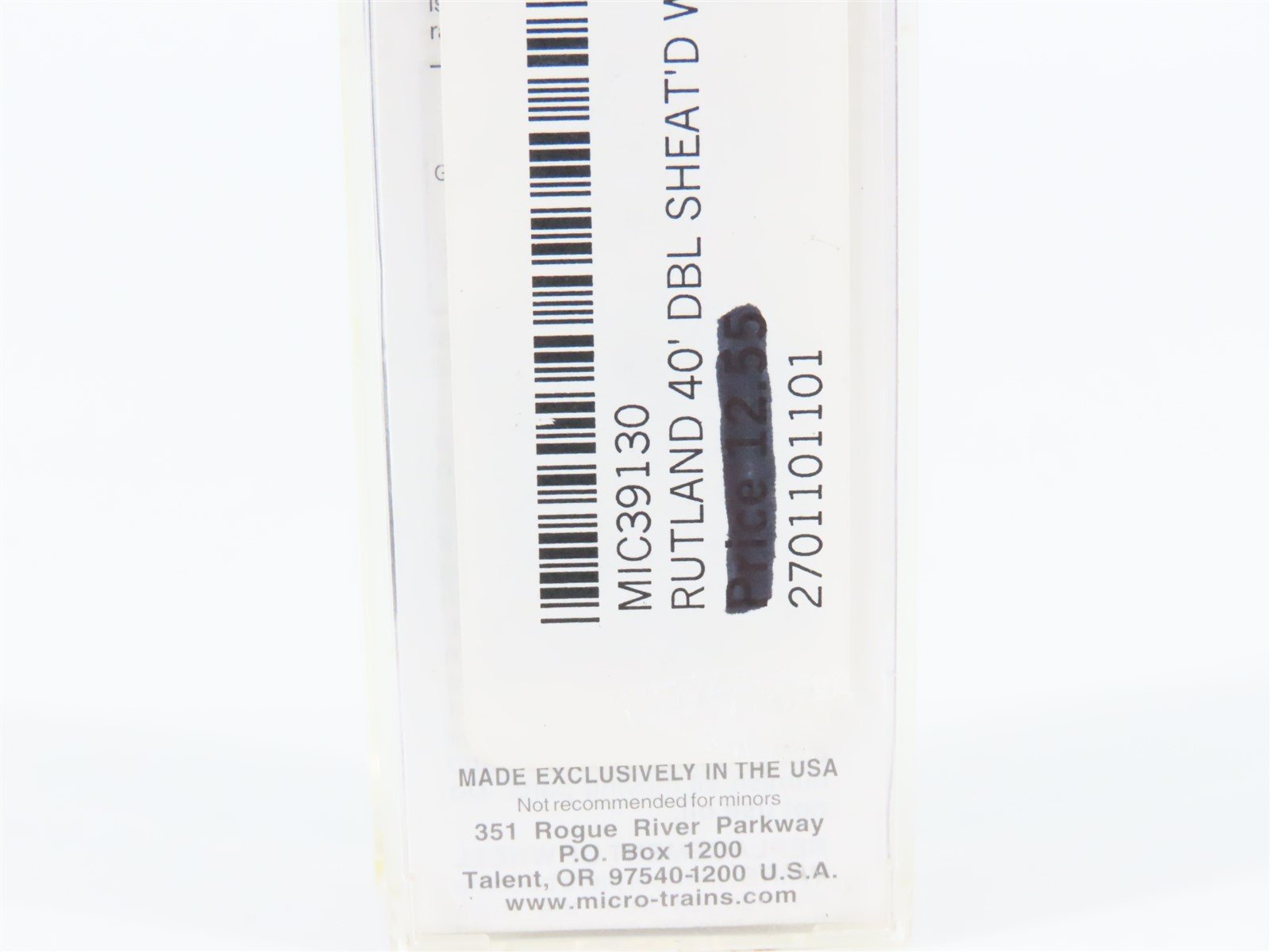 N Scale Micro-Trains MTL 39130 RUT Route Of The Whippet 40' Wood Box Car # 6043