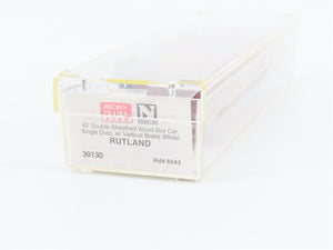 N Scale Micro-Trains MTL 39130 RUT Route Of The Whippet 40' Wood Box Car # 6043