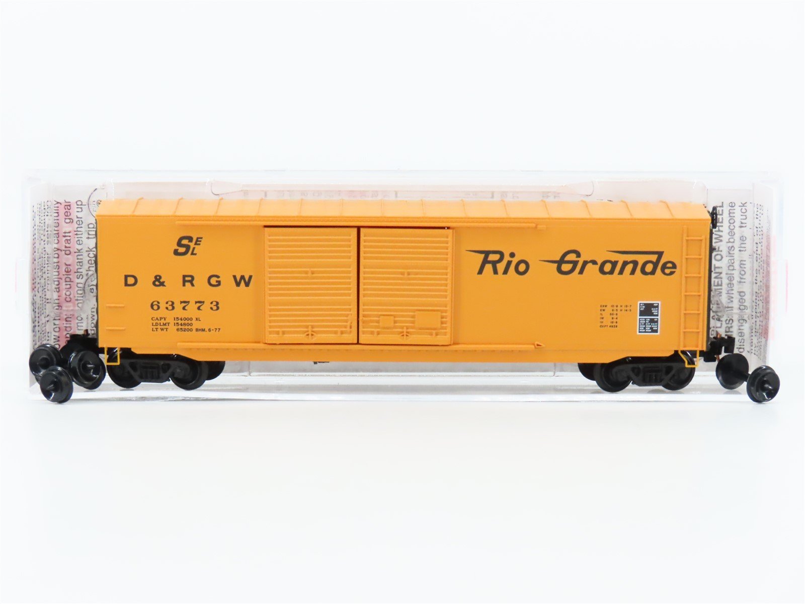 N Scale Micro-Trains MTL 37070 D&RGW Rio Grande 50' Box Car 63773