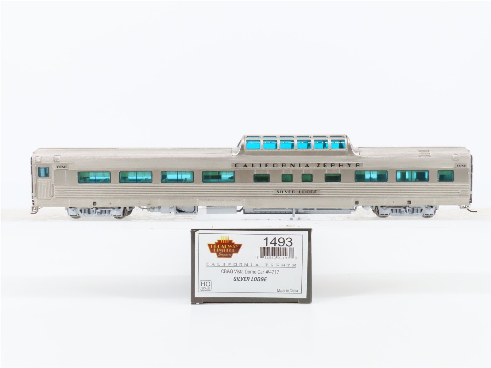 HO Broadway Limited Imports 1493 CB&Q California Zephyr Vista Dome Passenger