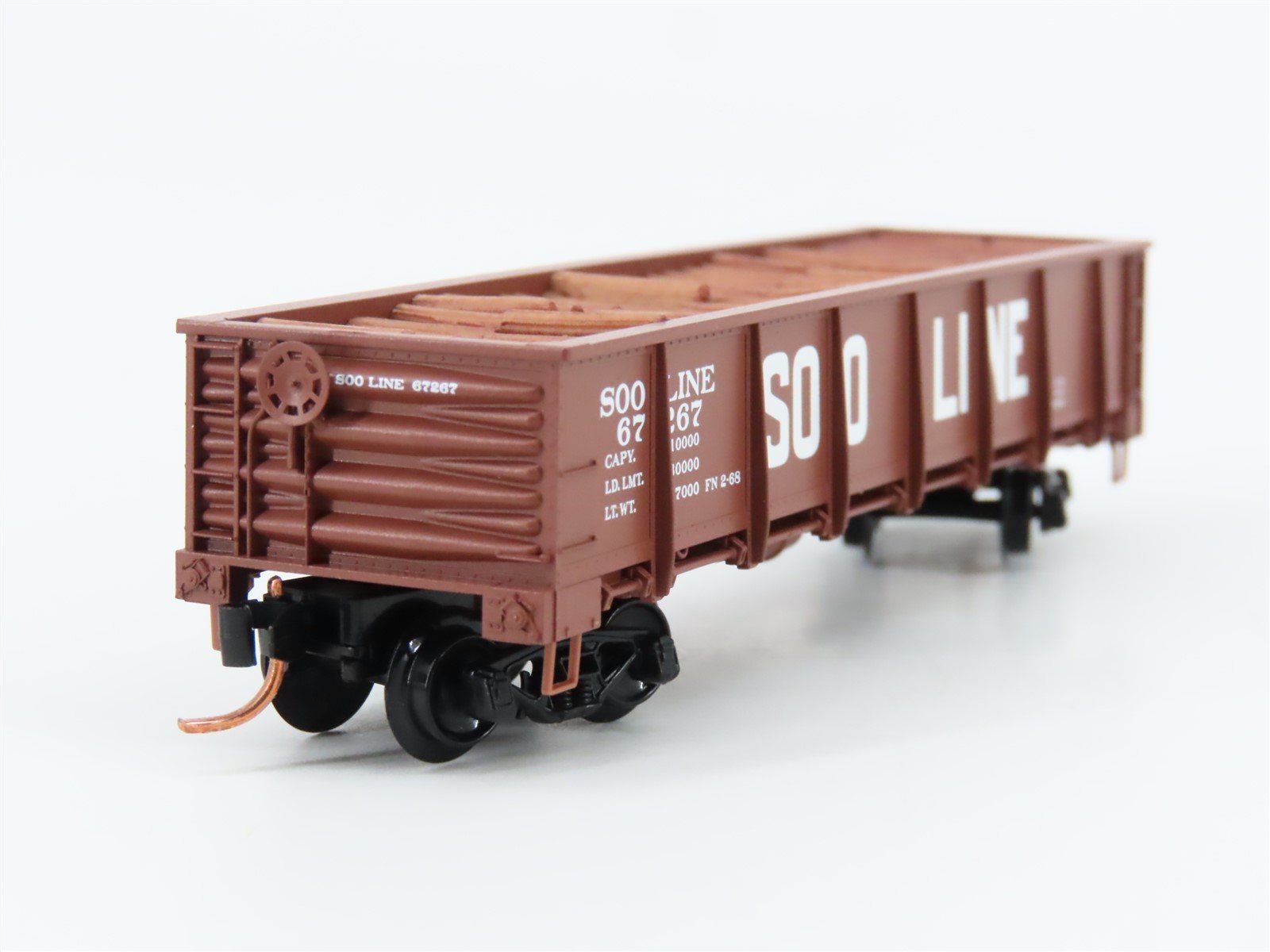 N Scale Micro-Trains MTL 08300020 SOO Line 40' Drop Bottom Gondola 67267 w/load