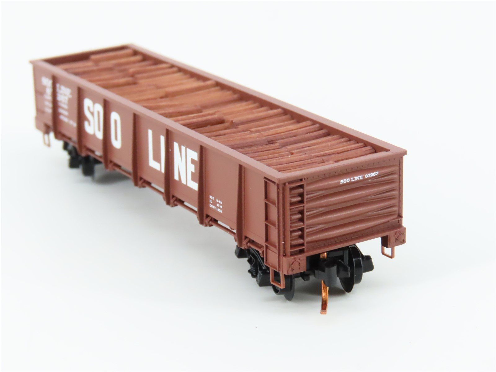 N Scale Micro-Trains MTL 08300020 SOO Line 40' Drop Bottom Gondola 67267 w/load