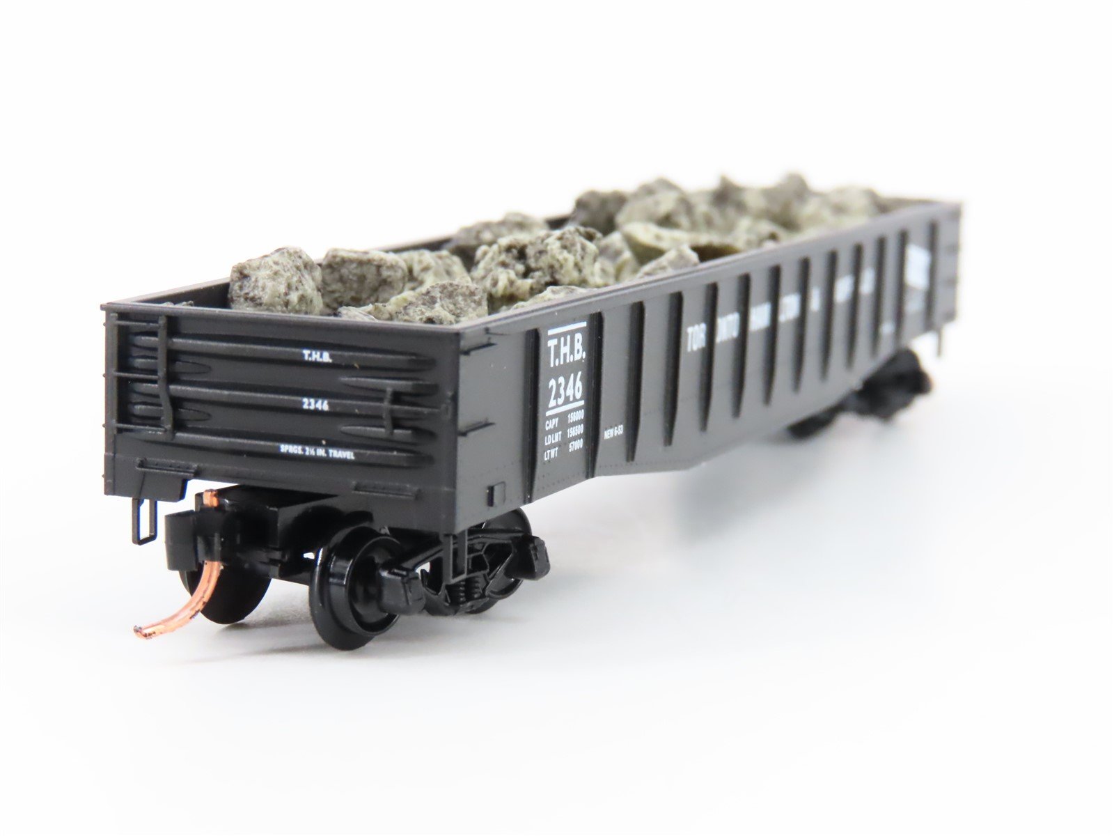 N Scale Micro-Trains MTL 105100 TH&B 50' Steel Side Gondola 2346 w/load