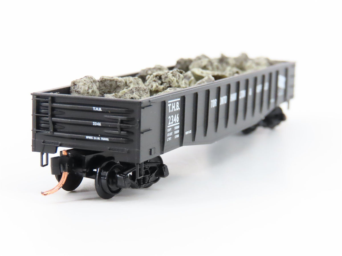 N Scale Micro-Trains MTL 105100 TH&amp;B 50&#39; Steel Side Gondola 2346 w/load