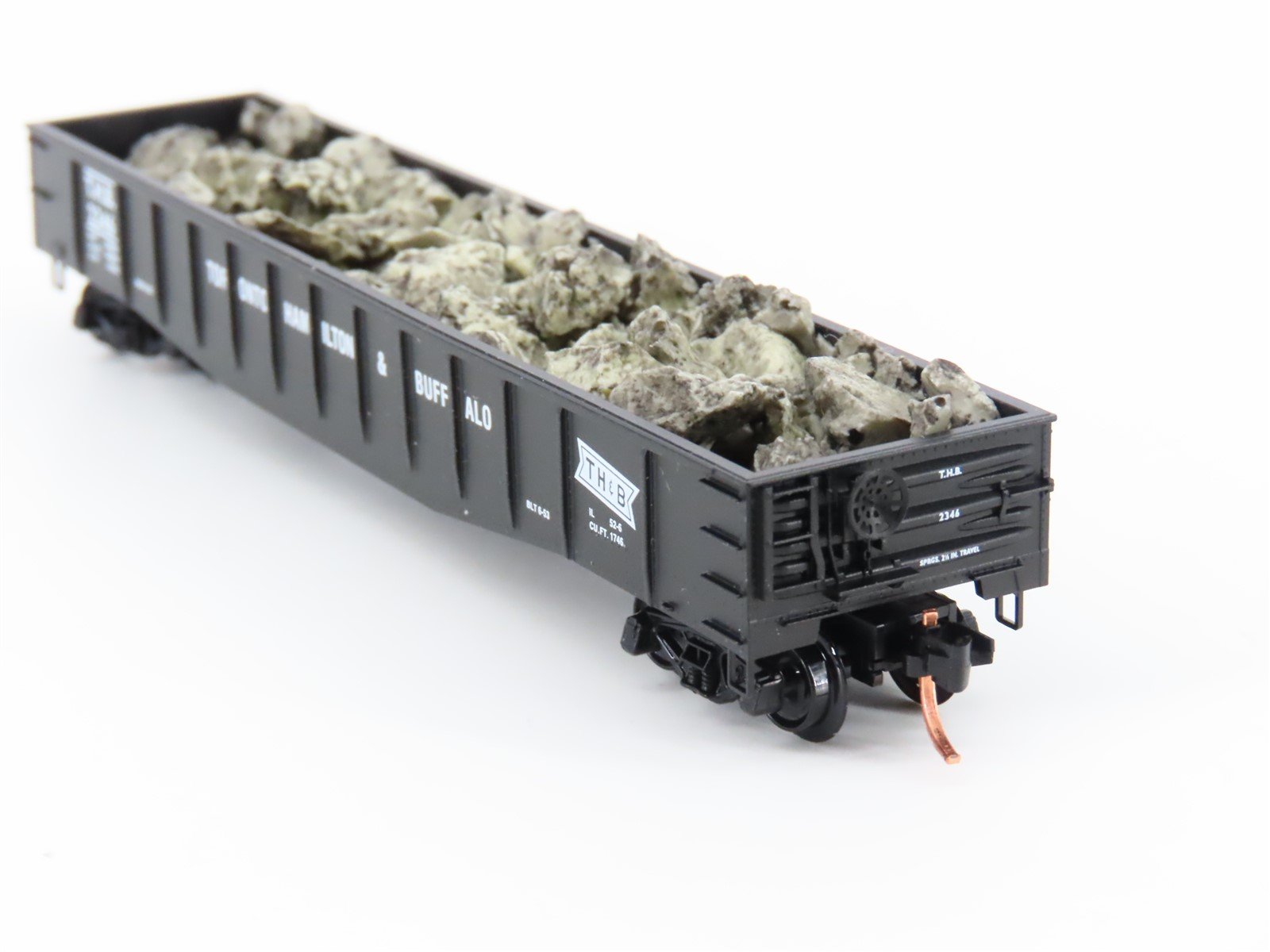 N Scale Micro-Trains MTL 105100 TH&B 50' Steel Side Gondola 2346 w/load