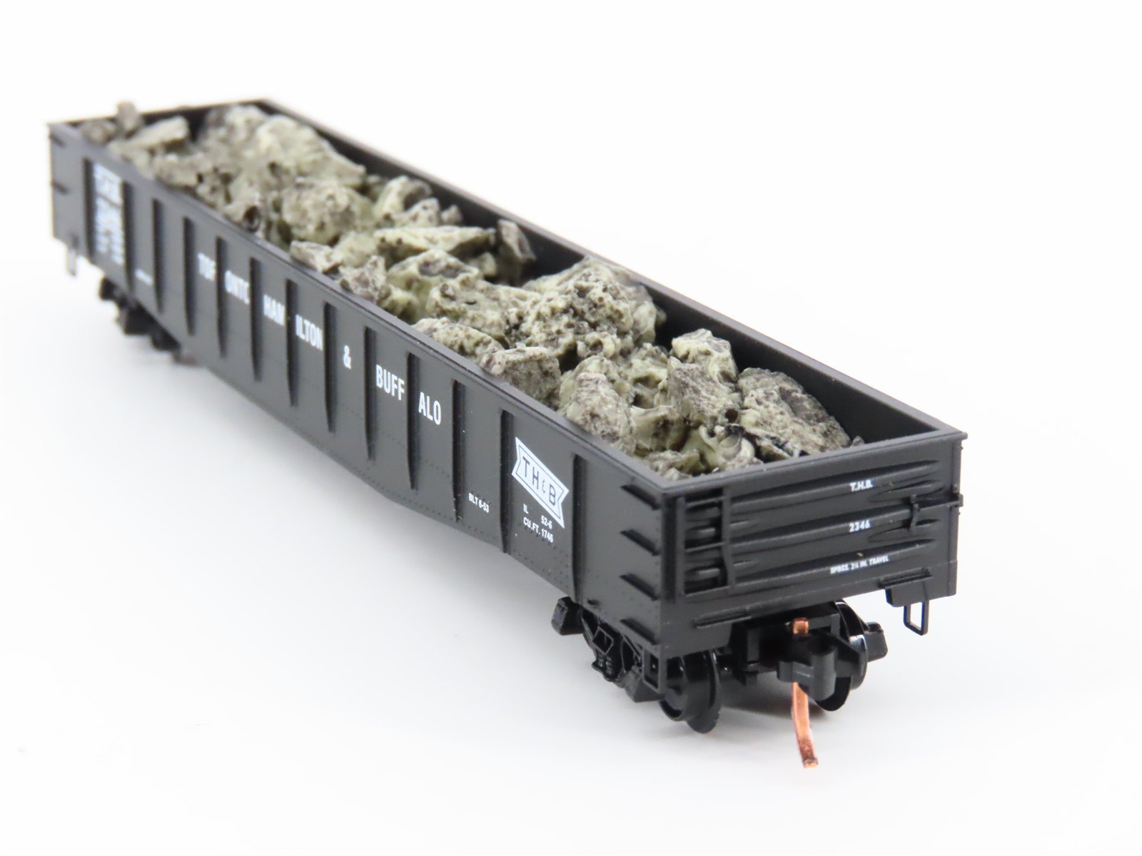 N Scale Micro-Trains MTL 105100 TH&B 50' Steel Side Gondola 2346 w/load