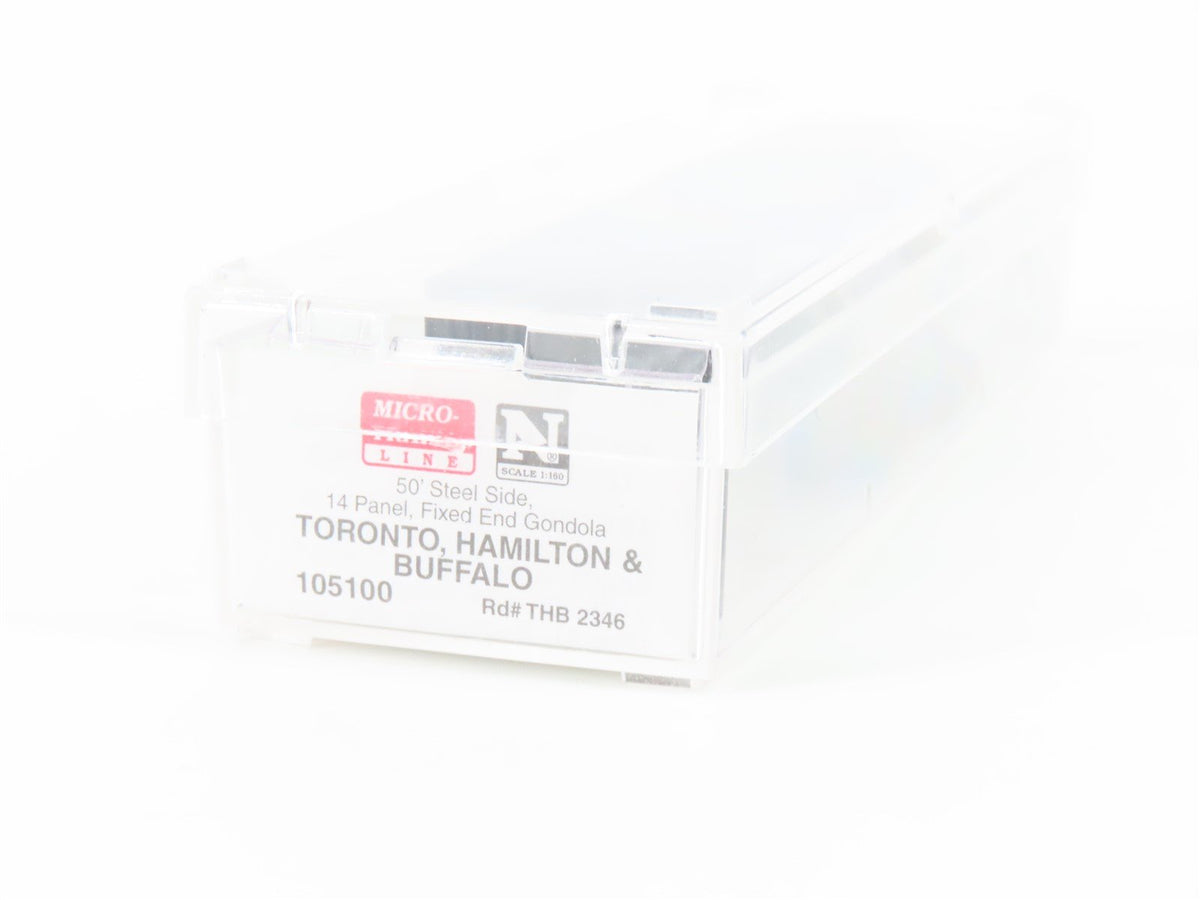 N Scale Micro-Trains MTL 105100 TH&amp;B 50&#39; Steel Side Gondola 2346 w/load