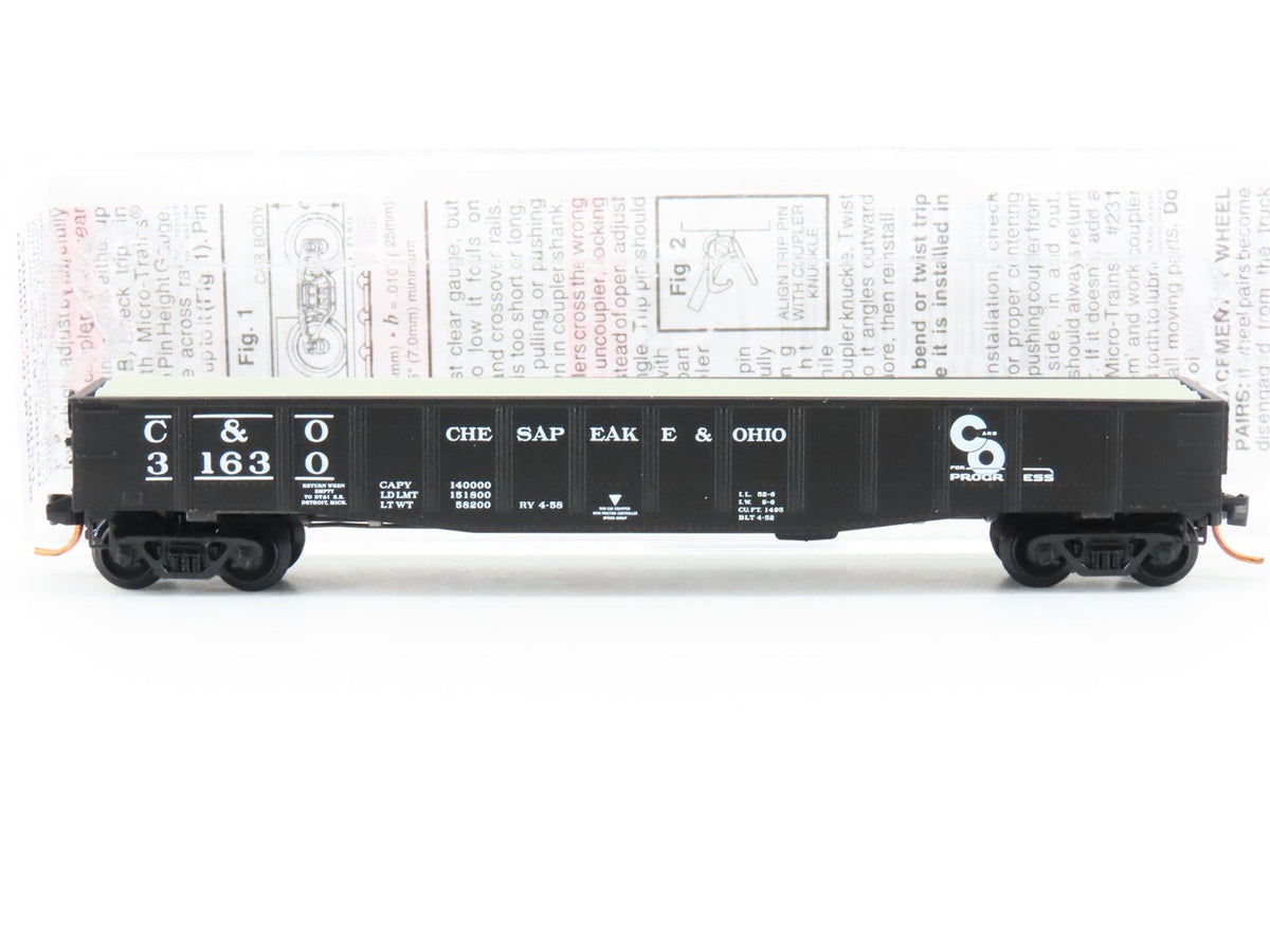 N Micro-Trains MTL 10500160 C&amp;O Chesapeake &amp; Ohio 50&#39; Gondola #31630 w/load
