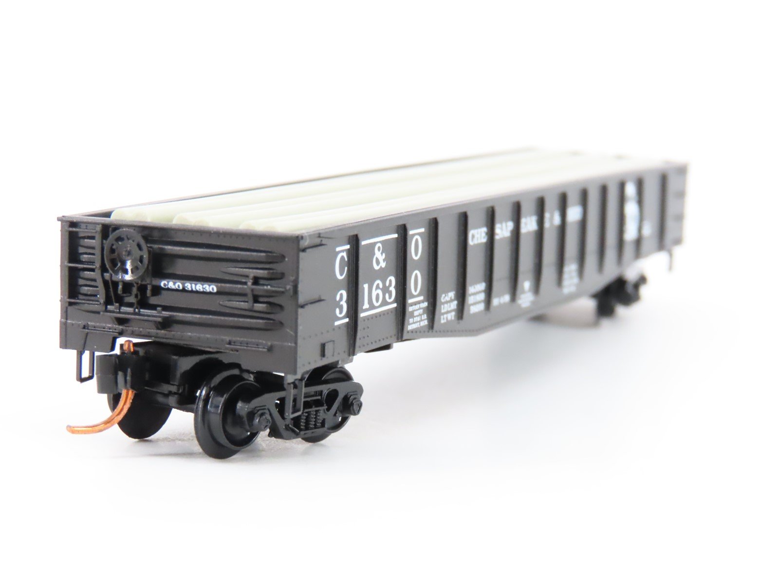 N Micro-Trains MTL 10500160 C&O Chesapeake & Ohio 50' Gondola #31630 w/load