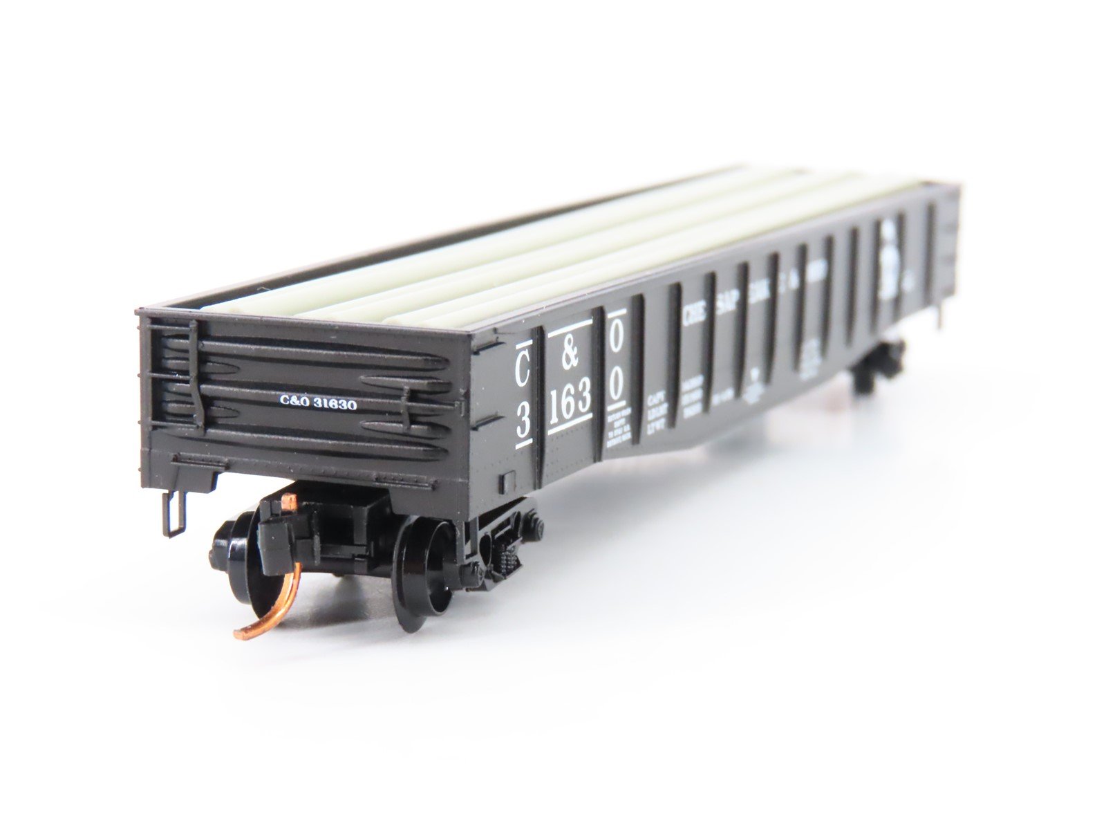 N Micro-Trains MTL 10500160 C&O Chesapeake & Ohio 50' Gondola #31630 w/load