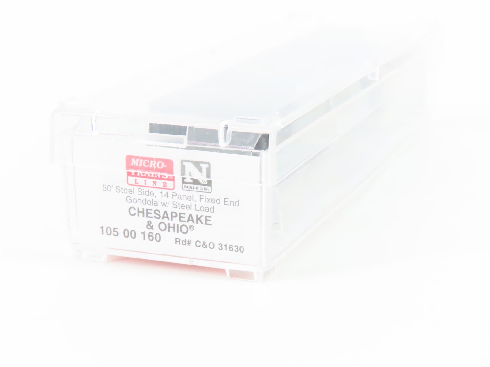N Micro-Trains MTL 10500160 C&O Chesapeake & Ohio 50' Gondola #31630 w/load