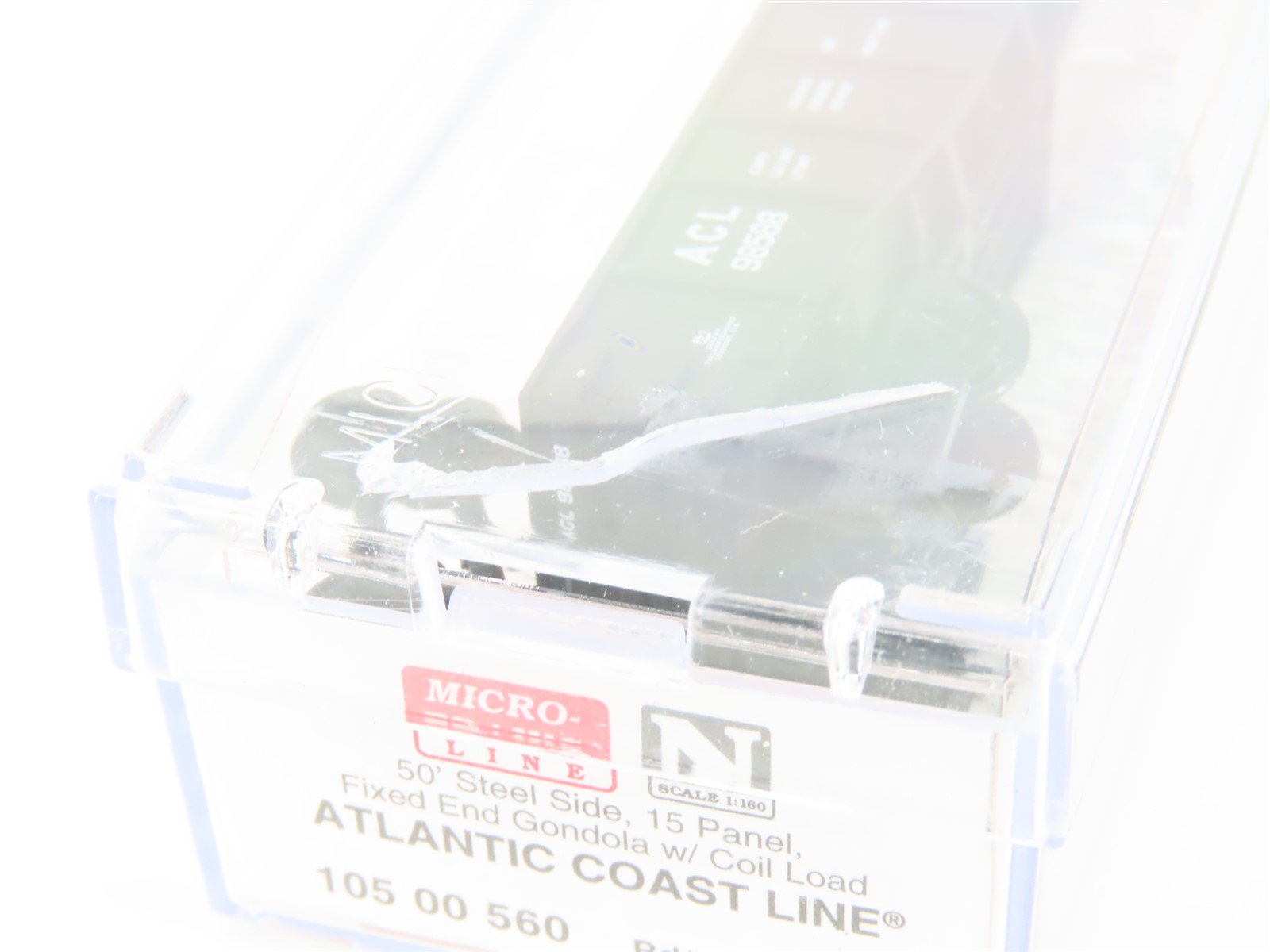 N Micro-Trains MTL 10500560 ACL Atlantic Coast Line 50' Gondola #98588 w/load