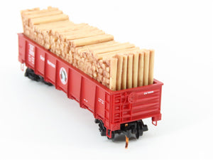 N Scale Micro-Trains MTL 08300051 GN Great Northern 40' Gondola #75556 w/load