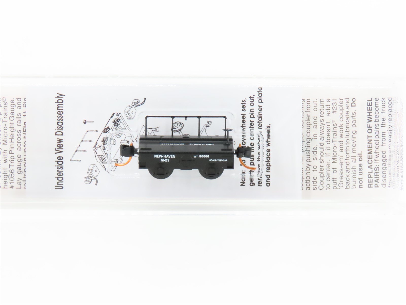 N Scale Micro-Trains MTL 12100080 NH New Haven Scale Test Car #M-23