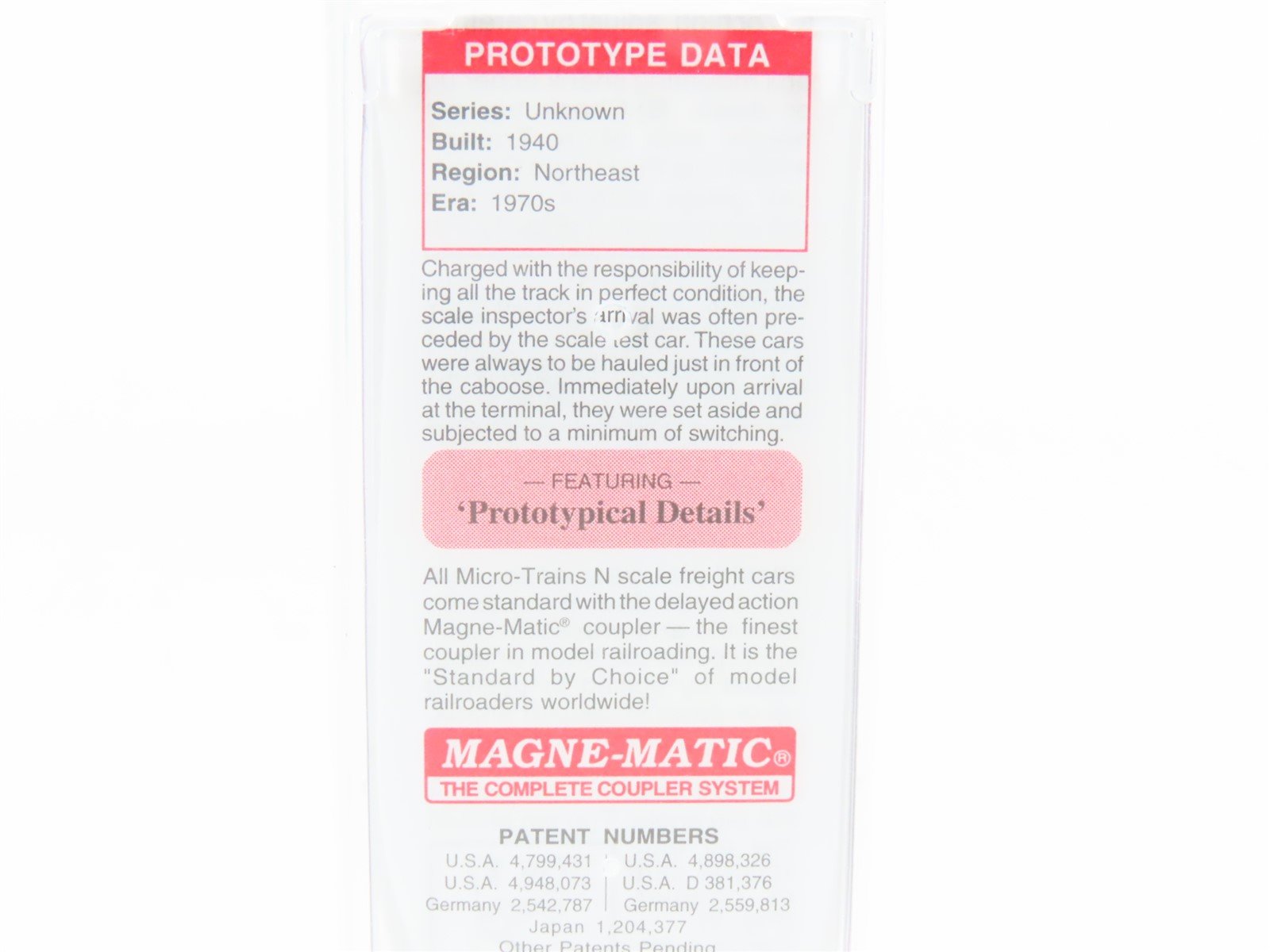 N Scale Micro-Trains MTL 12100080 NH New Haven Scale Test Car #M-23