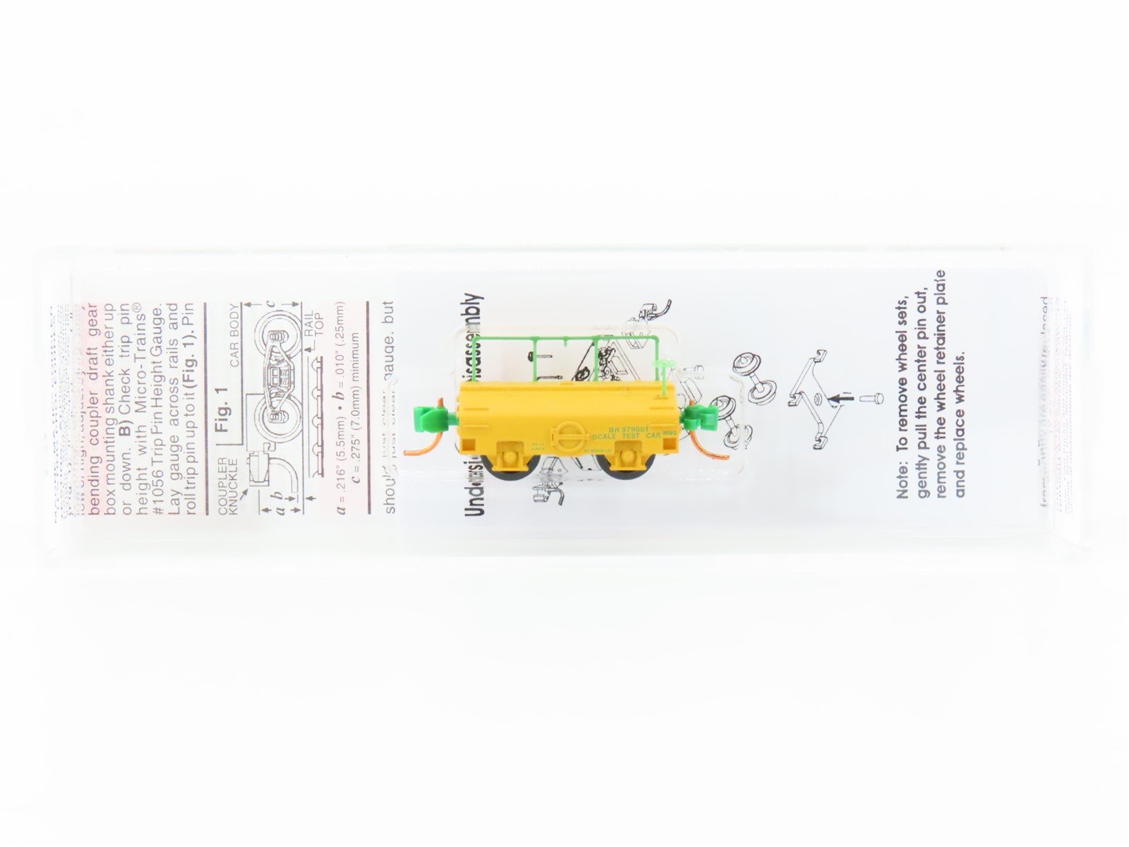 N Scale Micro-Trains MTL 12100070 BN Burlington Northern Scale Test Car #979001
