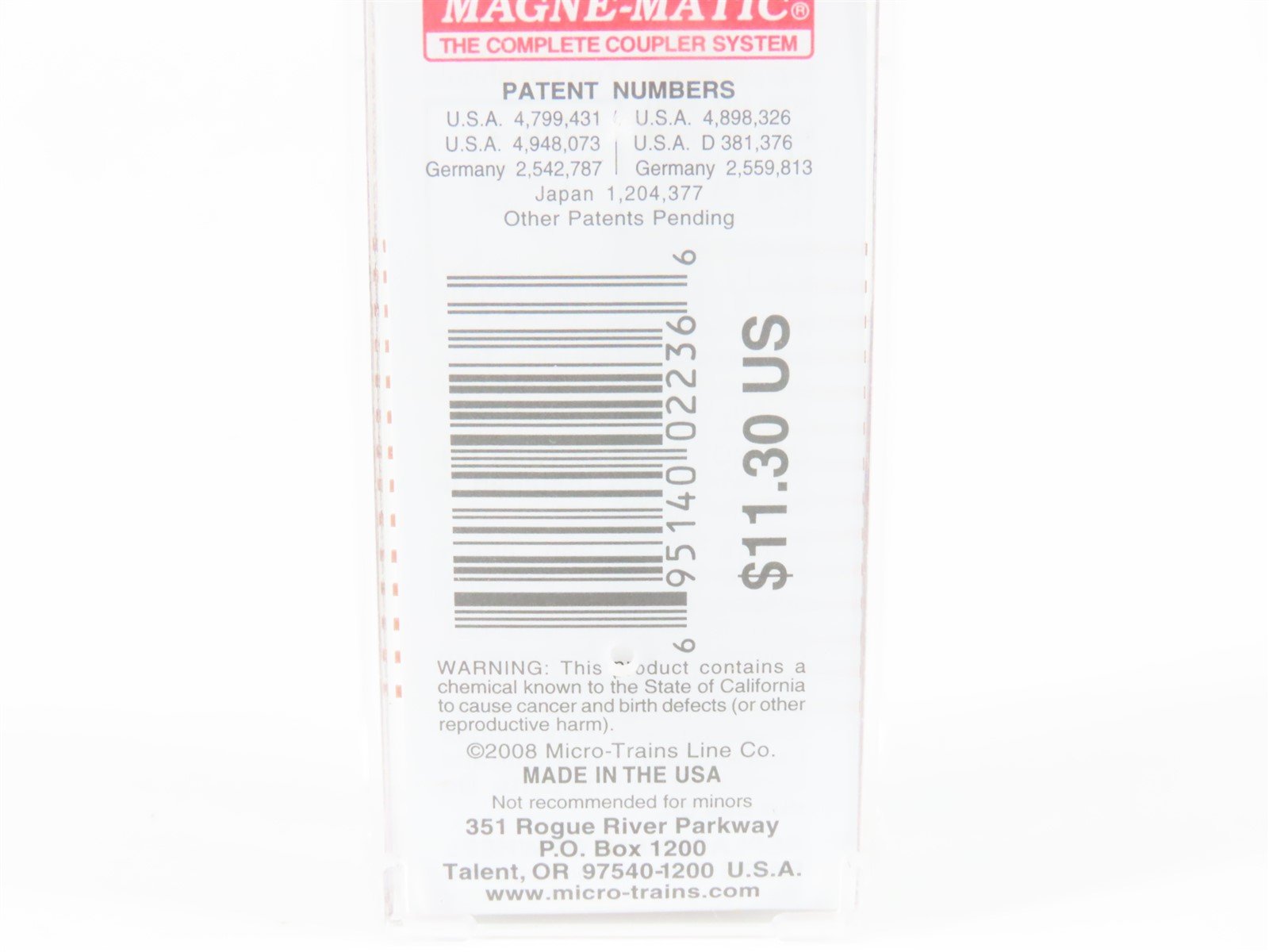 N Scale Micro-Trains MTL 04500340 MP Missouri Pacific 50' Flat Car #800308