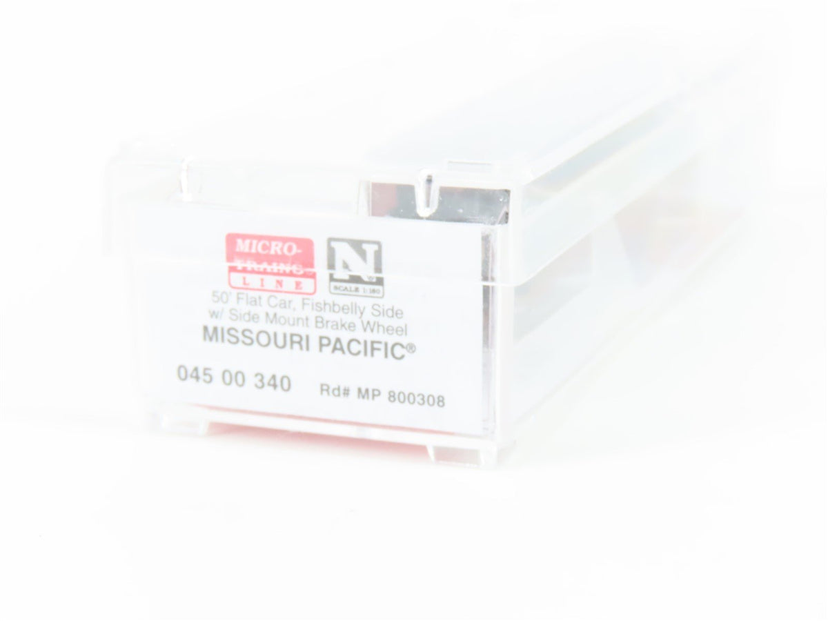N Scale Micro-Trains MTL 04500340 MP Missouri Pacific 50&#39; Flat Car #800308