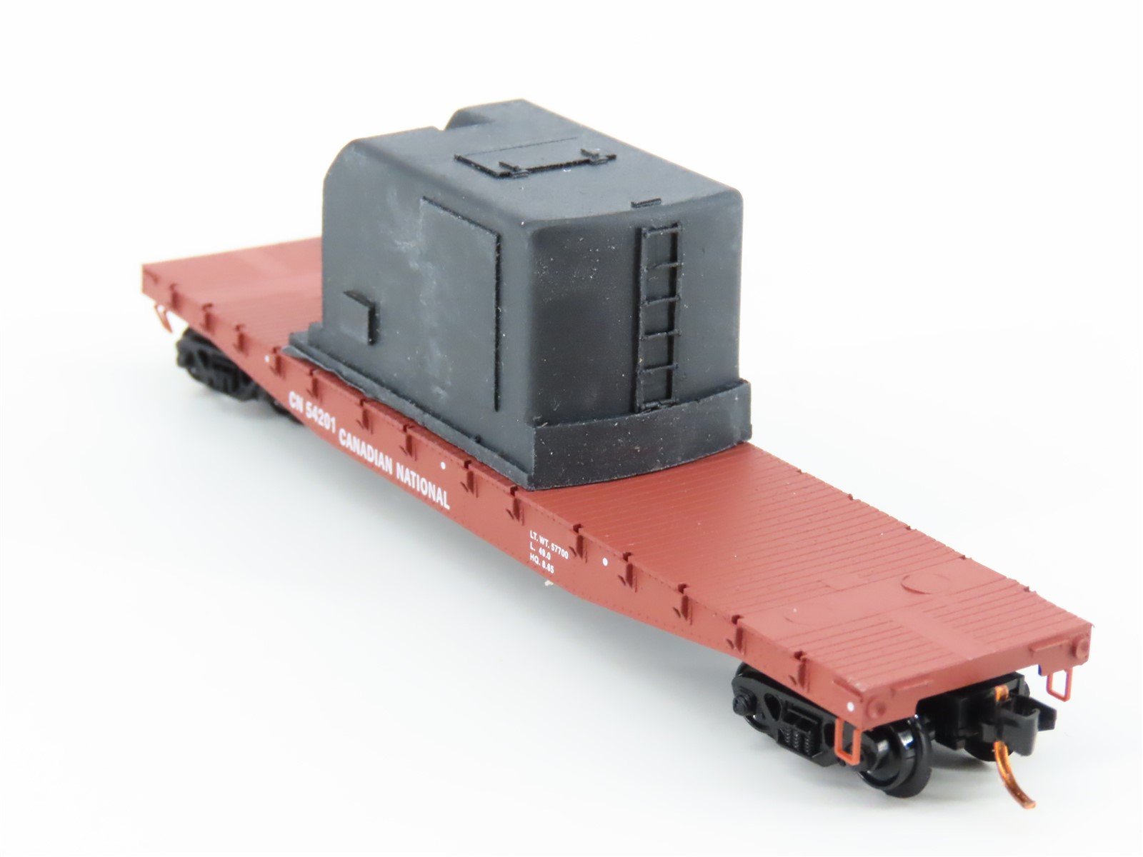 N Micro-Trains MTL 04500320 CN Canadian National 50' Flat Car #54201 w/load