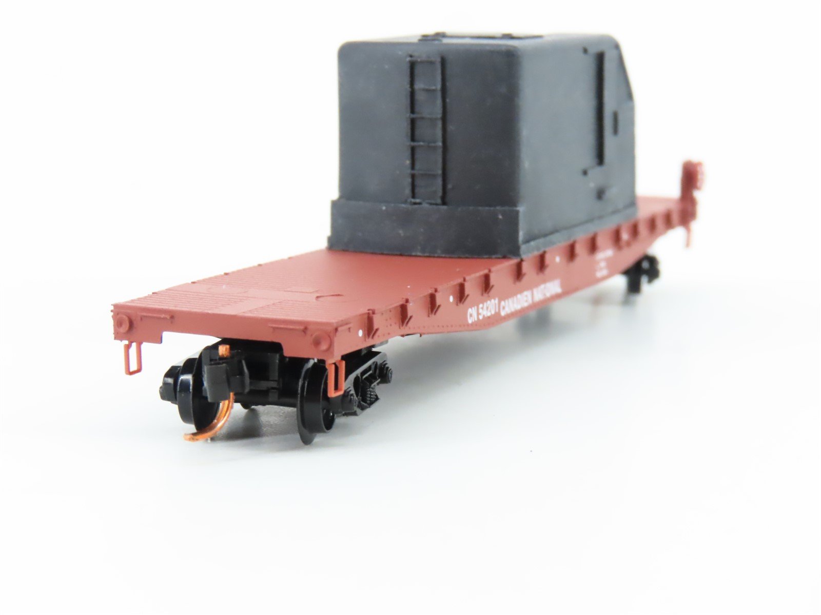 N Micro-Trains MTL 04500320 CN Canadian National 50' Flat Car #54201 w/load