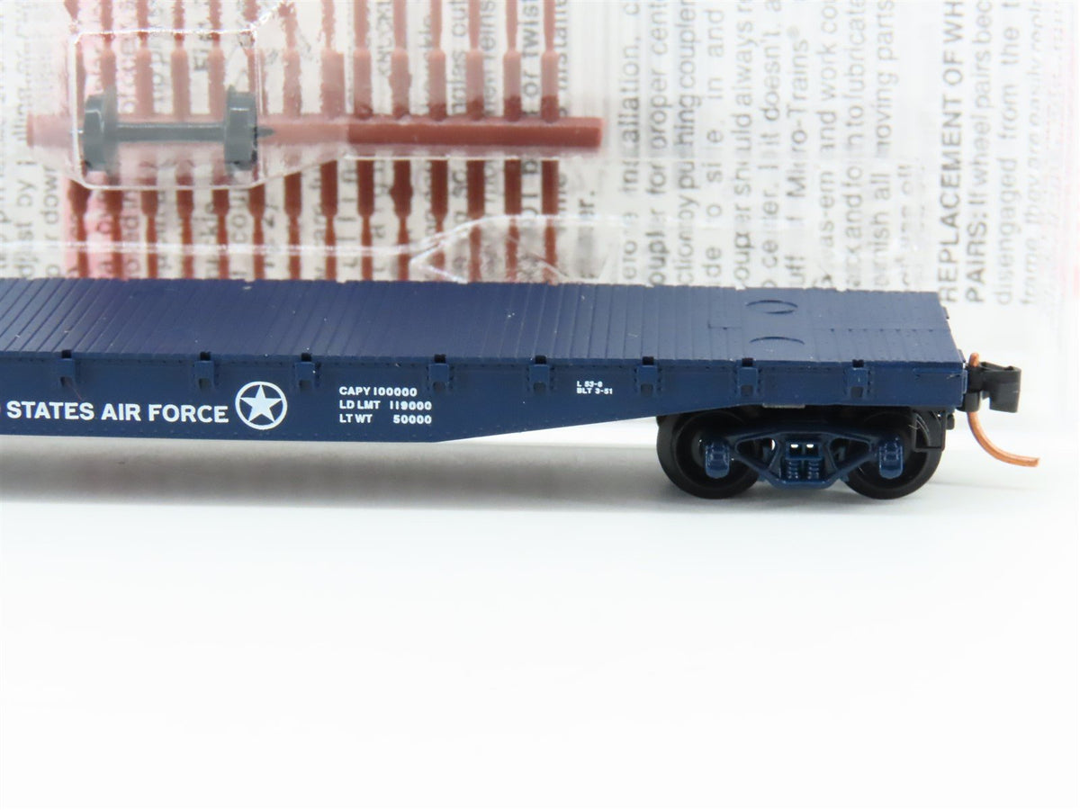 N Scale Micro-Trains MTL 45190 USAF United States Air Force 50&#39; Flat Car #35507