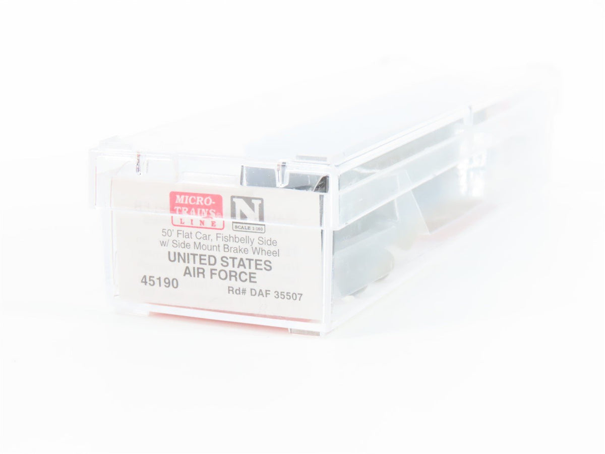 N Scale Micro-Trains MTL 45190 USAF United States Air Force 50&#39; Flat Car #35507