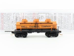 N Scale Micro-Trains MTL 06600012 SCMX Shell Chemical ACF 3 Dome Tank Car #652