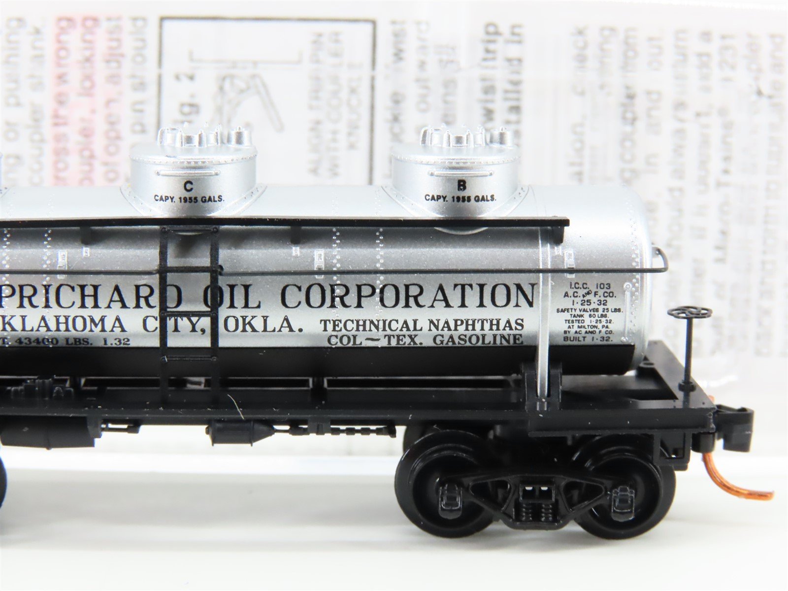 N Scale Micro-Trains MTL 06600020 NATX North American Car 3 Dome Tank Car #7018