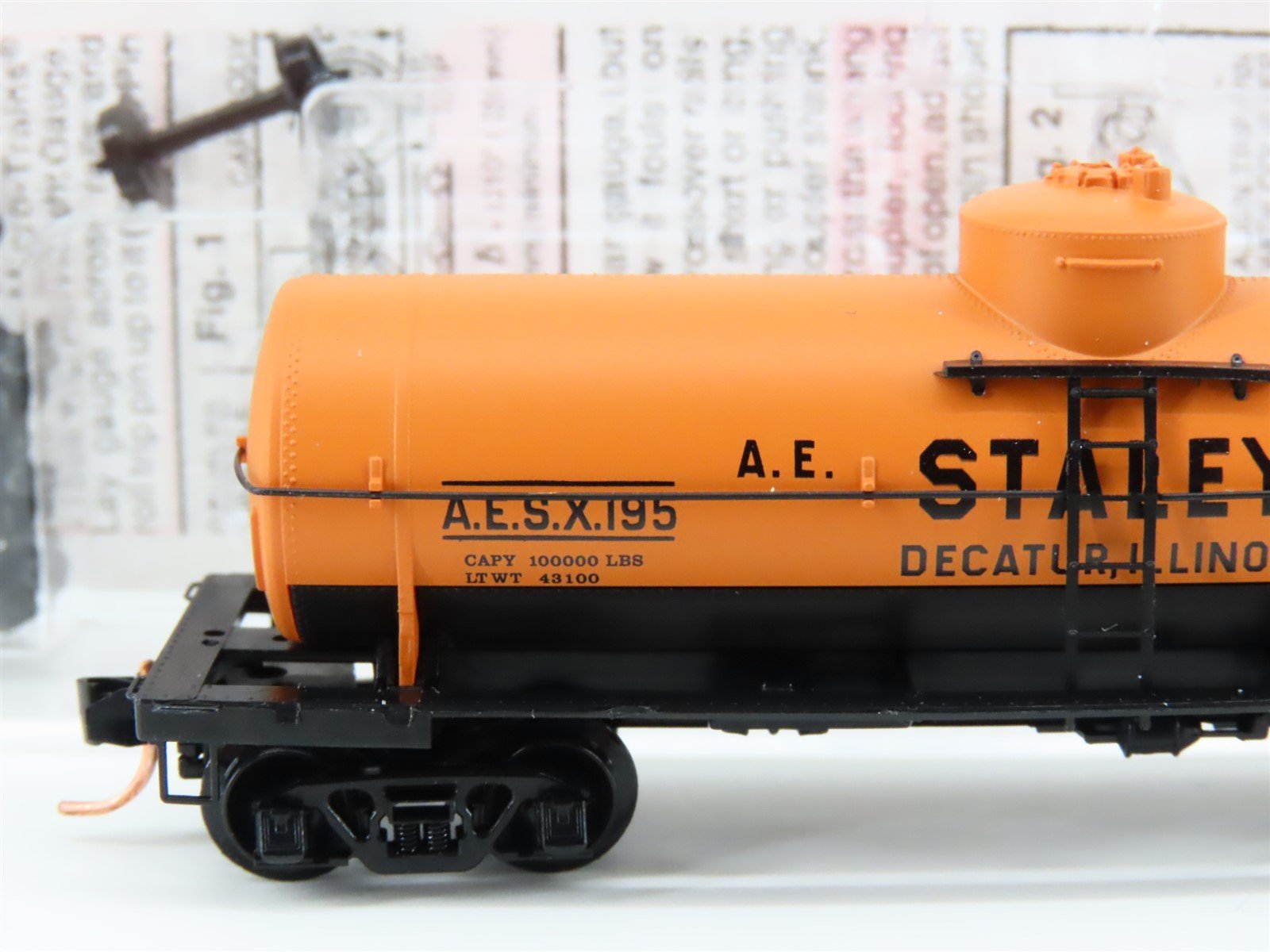 N Micro-Trains MTL 06500500 AESX AE Staley Mfg Co 39' Single Dome Tank Car #195