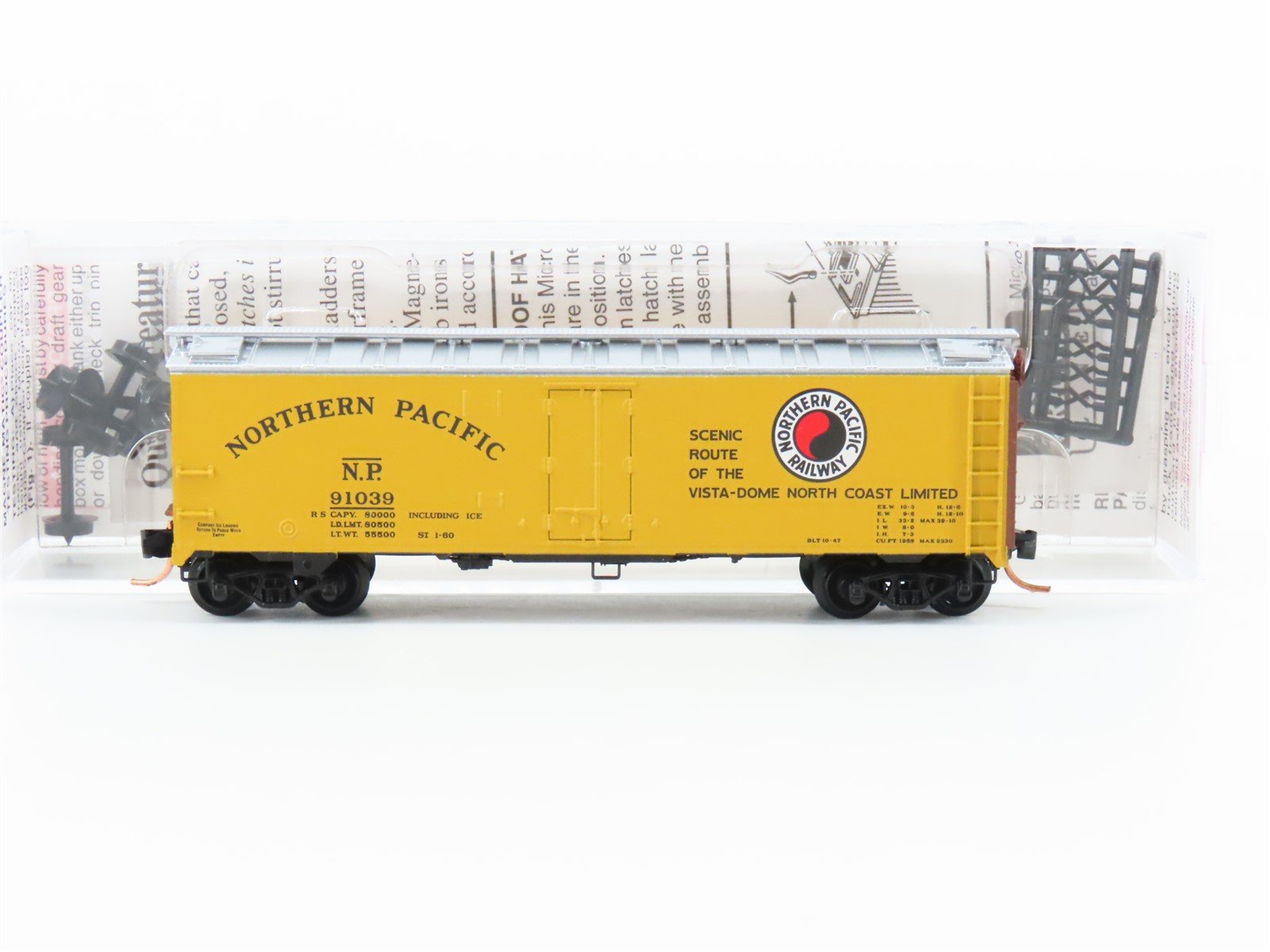 N Scale Micro-Trains MTL 59590 NP Northern Pacific 40' Steel Ice Reefer #91039