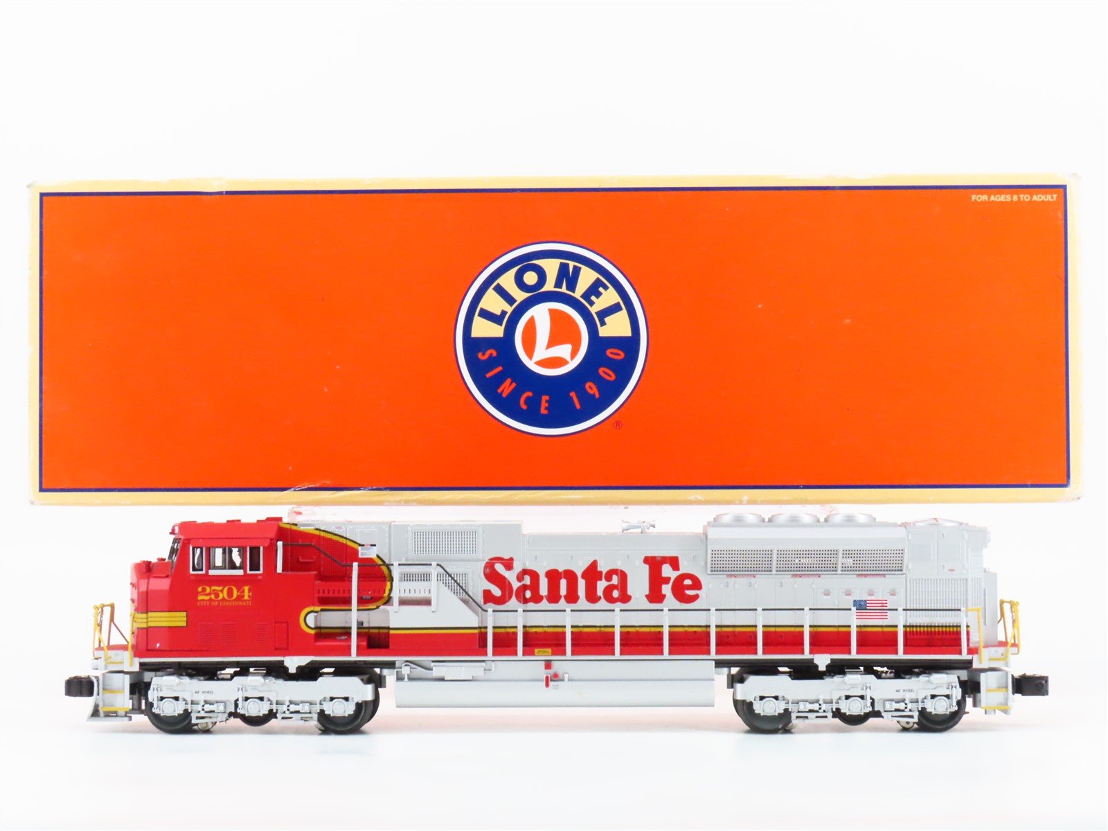 O Gauge Lionel 6-52347 ATSF Santa Fe SD80MAC Diesel #2504 w/ TMCC & Sound